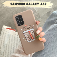 Силиконовый чехол для Samsung Galaxy A52, противоударный чехол-накладка на Самсунг А 52 матовый, коричневый. Спонсорские товары
