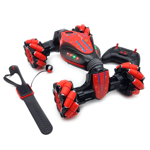 mashina perevertysh hyper stunt car upravlyaemaya zhestami cvet krasnyj