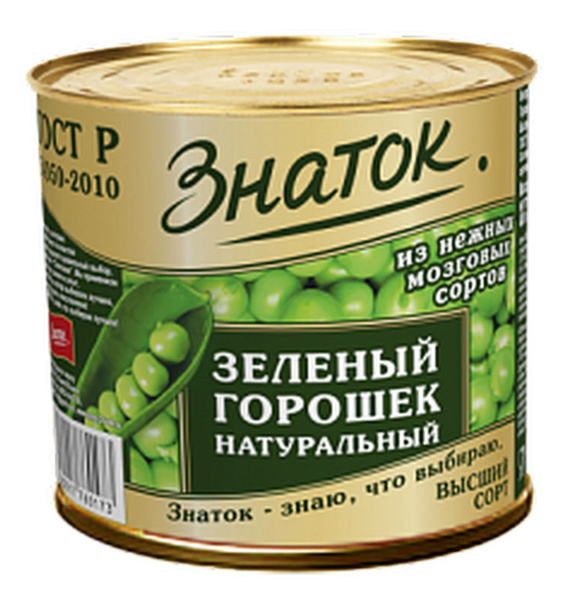 Овощные консервы Знаток "Зеленый горошек", 12 шт по 425 г - купить с ...
