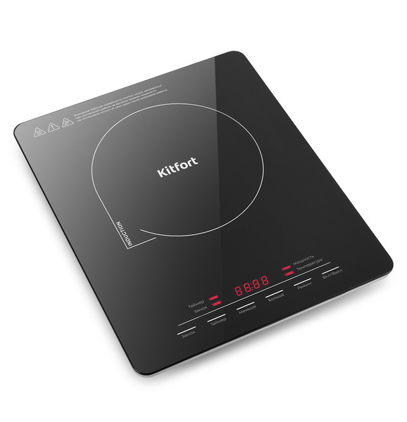 Плитка индукционная Kitfort КТ-125, 1700 Вт, 18 ступеней мощности ...