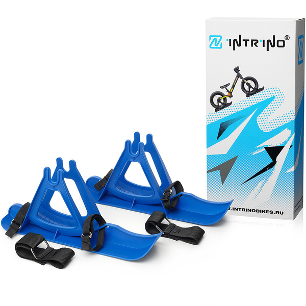 Лыжи для беговела Intrino Ski на 12" колеса СИНИЕ - купить с доставкой ...