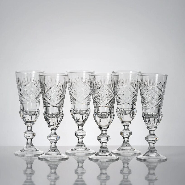 Набор рюмок универсальный Неман Стеклозавод, 35 мл, Хрусталь, 6 шт ...