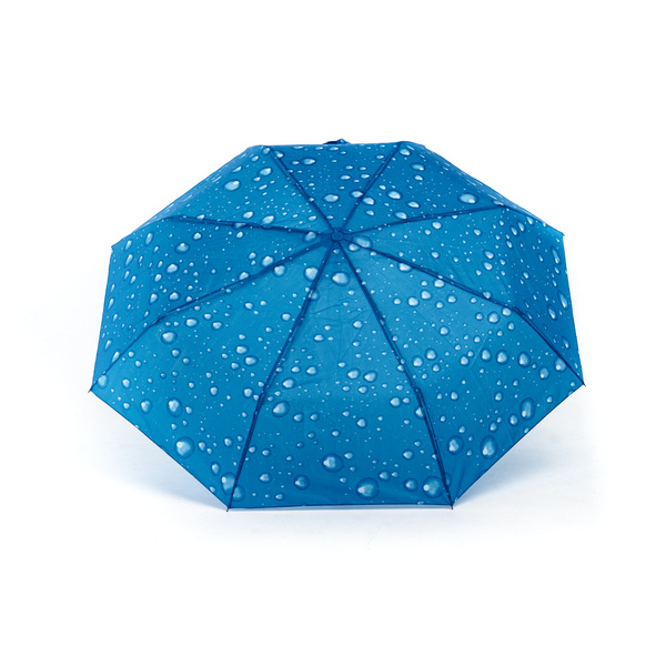 Зонт Raindrops, Механика, 3 сложения, лазурный купить по низкой цене в ...