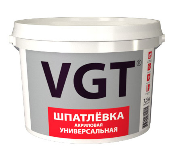 Шпатлевка универсальная для наружных и внутренних работ VGT / ВГТ ...
