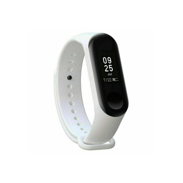 Ремешок для фитнес-браслета Xiaomi Mi Band 3 / 4 (Ми Бэнд 3 / 4) Белый ...