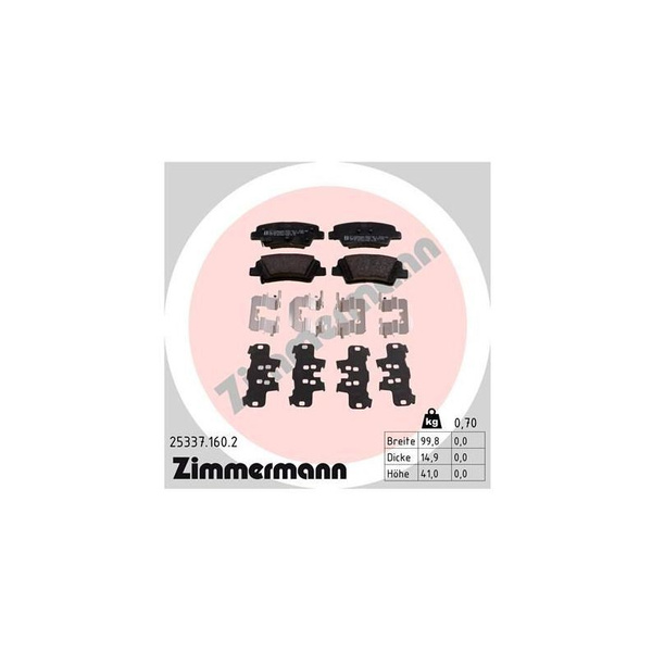 Колодки тормозные Zimmermann 253371602 - купить по низким ценам в ...