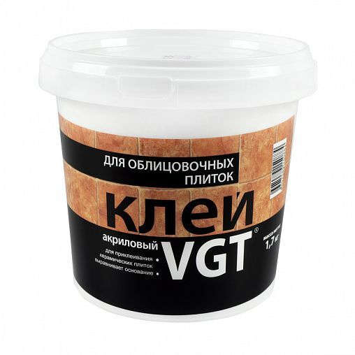 Клей для облицовочных плиток VGT / ВГТ, акриловый, 1,7 кг - купить с ...