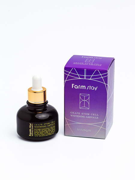 Характеристики FarmStay GRAPE STEM CELL WHITENING AMPULE Антивозрастная ...