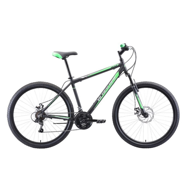 Велосипед Black One Onix 27.5 D Alloy чёрный/зелёный/серый 2020-2021 L ...
