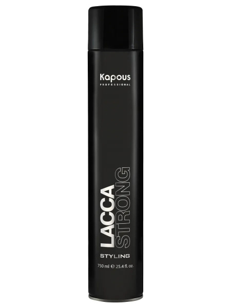 KAPOUS Лак аэрозольный Lacca Strong для волос сильной фиксации, 750 мл ...
