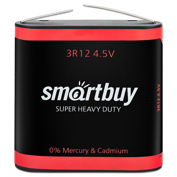 SmartBuy Батарейка 3R12, Солевой тип, 1 шт - купить с доставкой по ...
