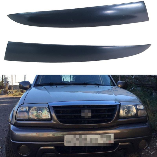 Реснички на фары / Накладки на передние фары для Suzuki Escudo (Сузуки ...