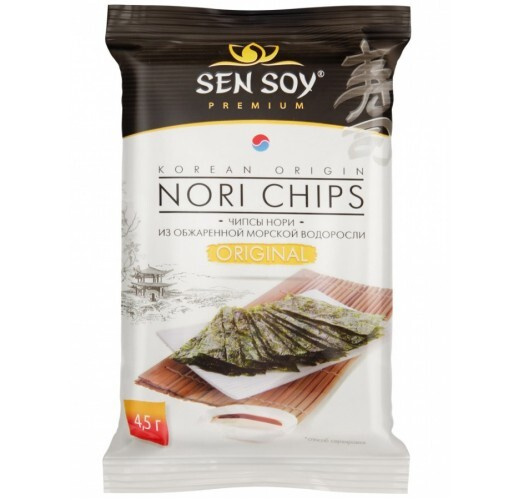 Морские водоросли Sen Soy Чипсы-нори Original, 4,5 г - купить с ...