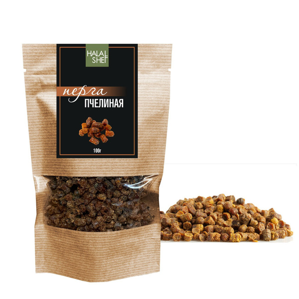 Перга пчелиная 100 гр/Пчелиная перга/Продукт пчеловодства из пыльцы ...