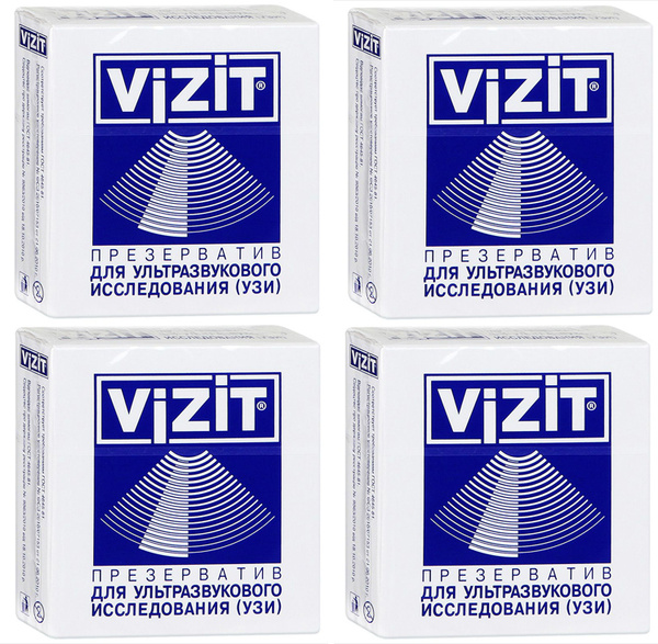 Презерватив Vizit для УЗИ 1шт*4шт - купить с доставкой по выгодным ...
