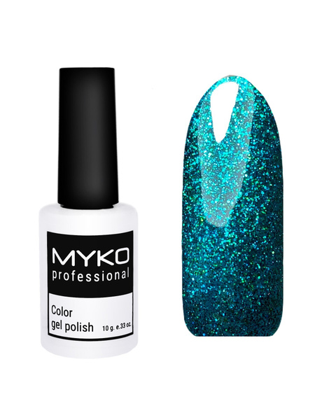 MYKO Гель лак с блестками Glitter 08 Opal опал / 10 мл гель лак ...