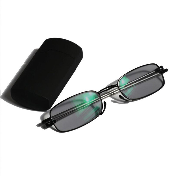 Складные очки для чтения переходные фотохромные карманные уличные очки ...
