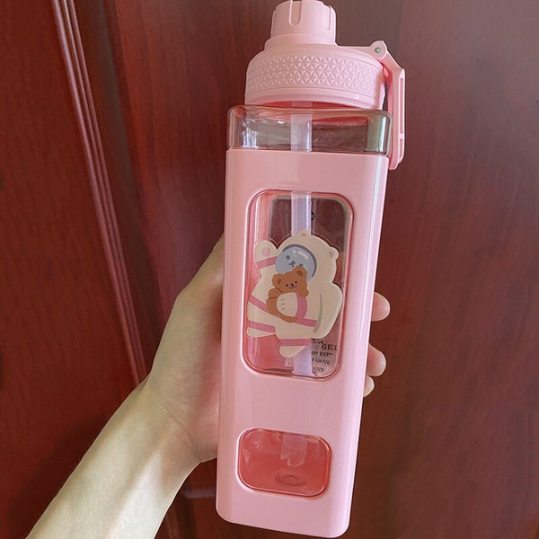 Туристическая бутылка для воды Pink G-700ml-Милая бутылка для воды в ...