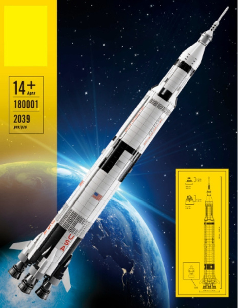 Конструктор Ракета носитель Сатурн-5-Аполлон / Space Wars / Деталей ...