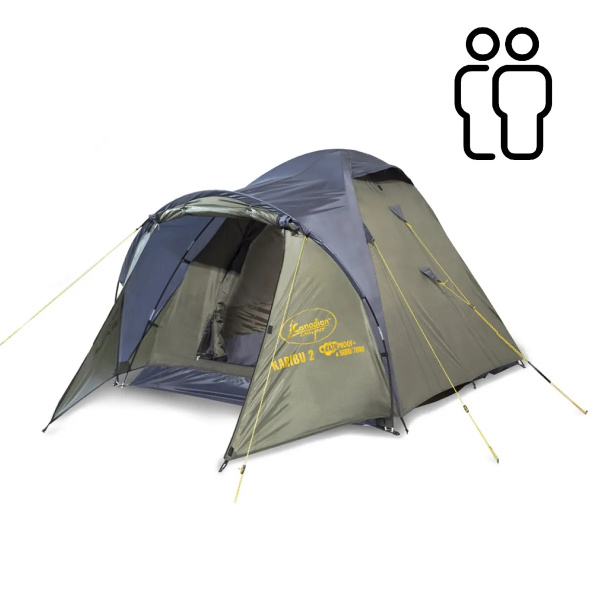Палатка 2-местная Canadian Camper karibu 2 forest (тем.-зеленый ...