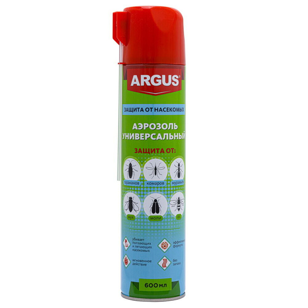 Argus (Аргус) универсальный аэрозоль от тараканов, муравьев, мух ...