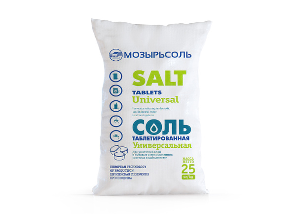Соль таблетированная 25 кг Ozon