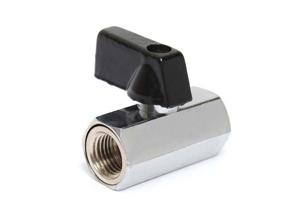 Кран воздушный шаровый 1/4" внутренняя резьба х 1/4" внутренняя резьба ...