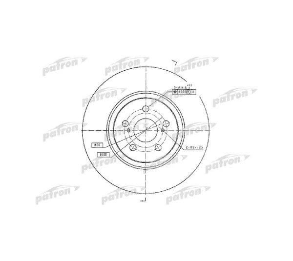 Диски тормозные передние (комплект 2 штуки) TOYOTA AVENSIS(Тойота ...