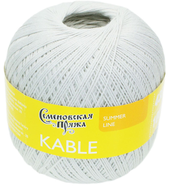 Пряжа Семеновская МШФ Kable (Кабеле): 30371 (Перламутровый) / 1 шт ...