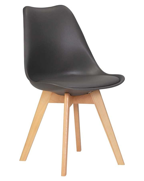 Стул обеденный DOBRIN JERRY SOFT LMZL-PP635, ножки светлый бук, темно ...