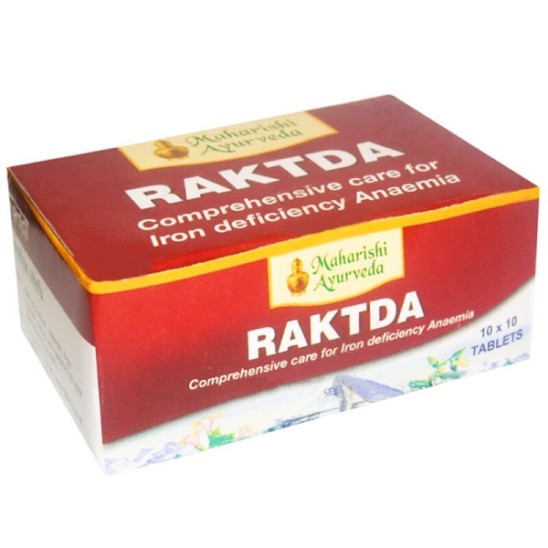 Рактда Махариши Аюрведа (Raktda Maharishi Ayurveda), 100 таблеток ...