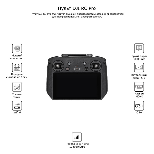 Пульт DJI RC Pro для Air 2S / Mavic 3 / Mini 2 - купить с доставкой по ...