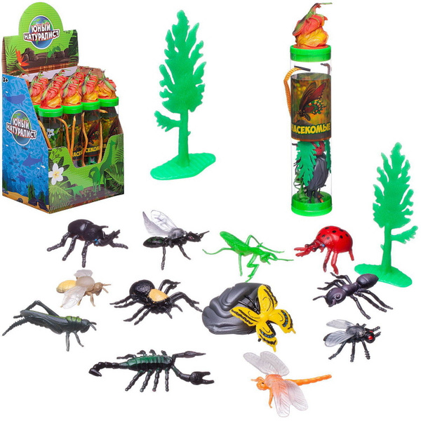 Игровой набор ABtoys Юный натуралист в тубе "Насекомые" Коллекционные ...