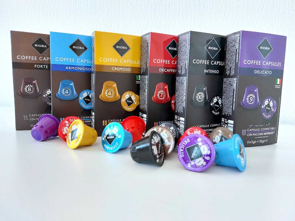 Набор кофейных капсул RIOBA / Капсулы для Nespresso / Кофе Риоба для ...