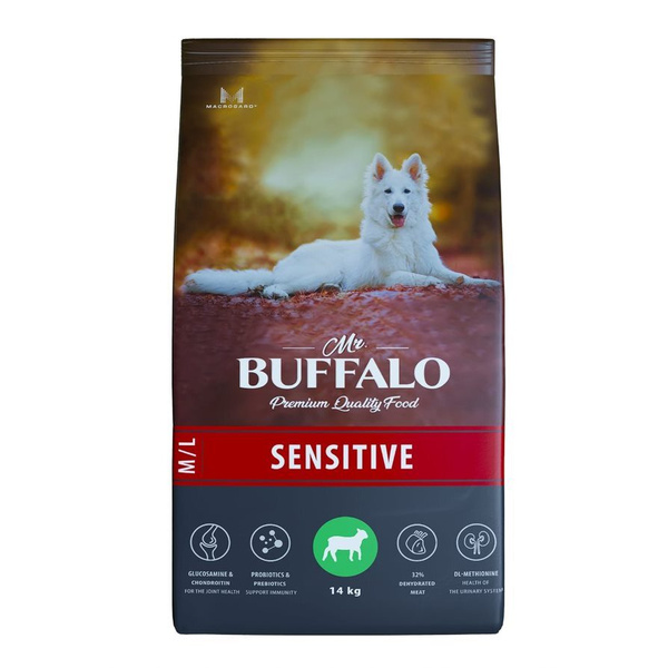 MR.BUFFALO SENSITIVE 14 кг сухой корм для собак средних и крупных пород ...