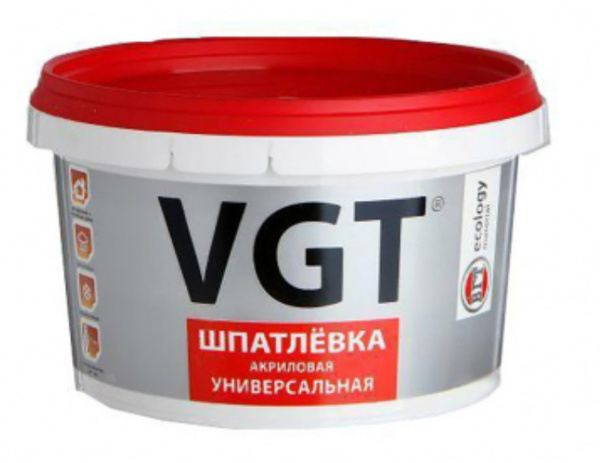 VGT / ВГТ шпаклевка универсальная акриловая 1 кг белая купить по низкой ...