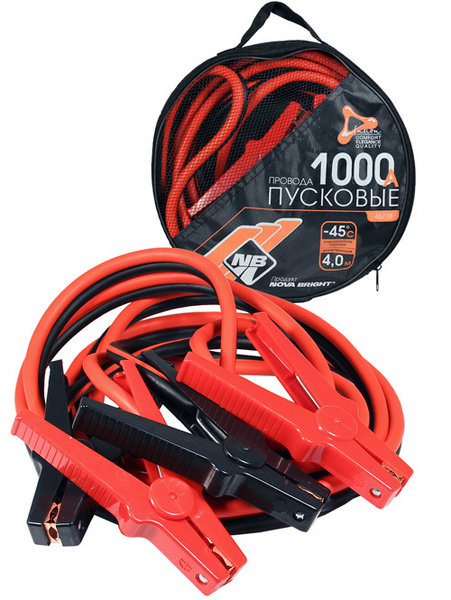 Пусковые морозостойкие провода 1000А Nova Bright fusion в сумке ...