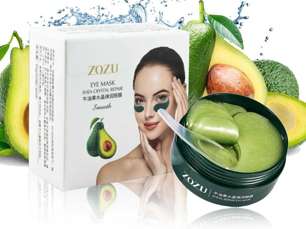 Гидрогелевые патчи для глаз с экстрактом авокадо и маслом Ши/ Zozu Eye ...