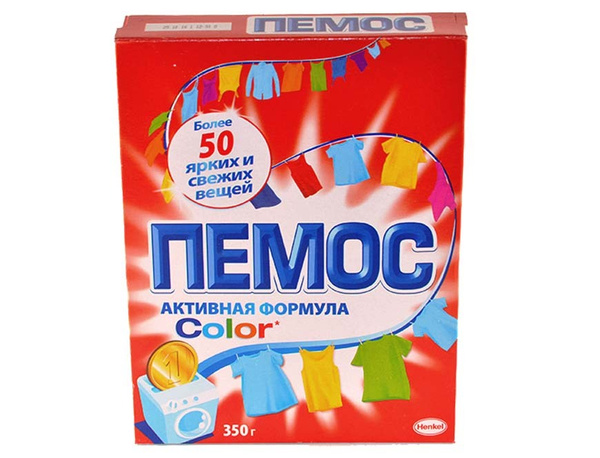Стиральный порошок автомат ПЕМОС COLOR для цветного белья, 350 г ...