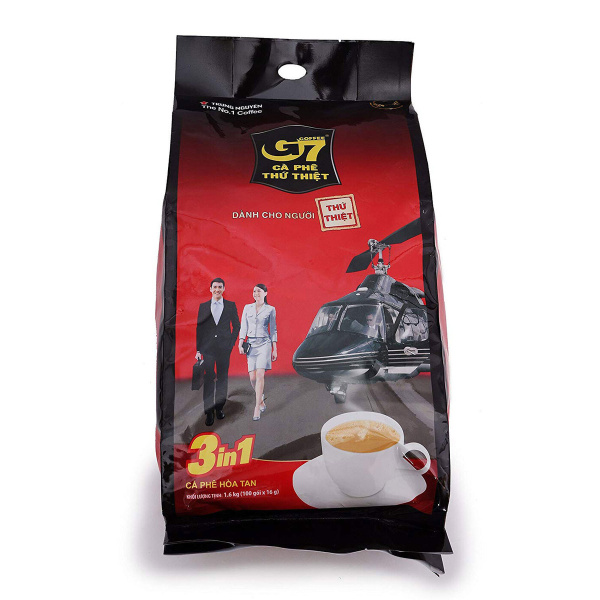 Растворимый кофе Trung Nguyen G7 3 в 1, в пакетиках, 100 штук - купить ...