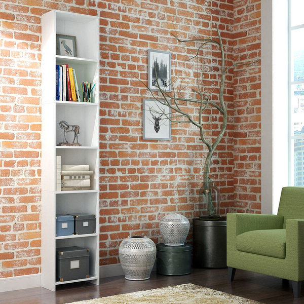 Стеллаж напольный деревянный с полками, 40х21.8х214.4 см - купить по ...