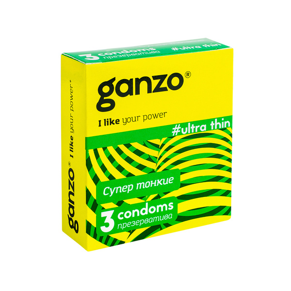 Презервативы GANZO Ultra thin 3 шт. в упаковке - купить с доставкой по ...