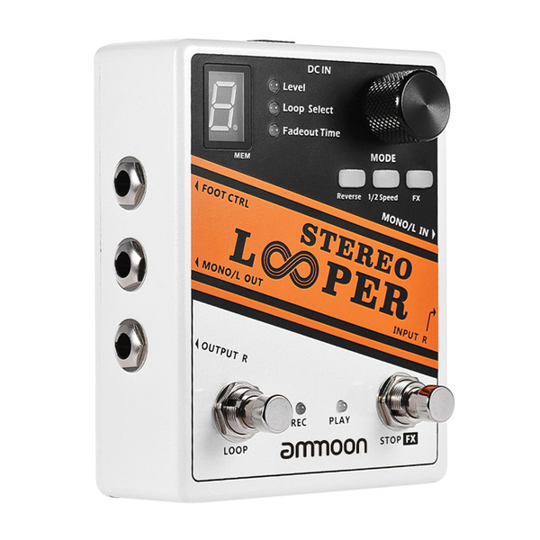 педаль эффектов для гитары,ammoon,STEREO LOOPER - купить с доставкой по ...