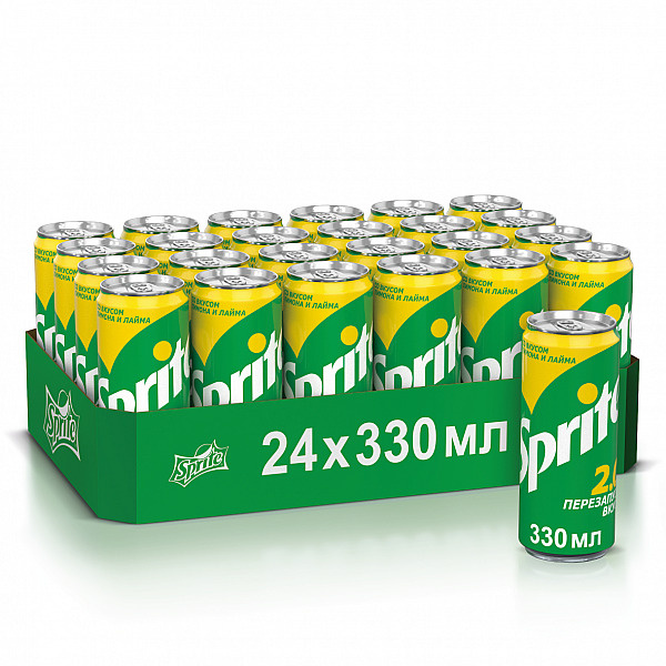 Газированный напиток Sprite 0,33 л. 24 шт. - купить с доставкой по ...