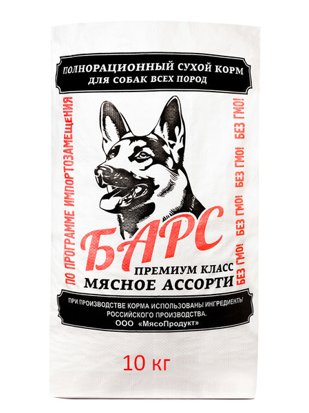 Сухой корм для собак Барс, мясное ассорти, 10 кг. - купить с доставкой ...