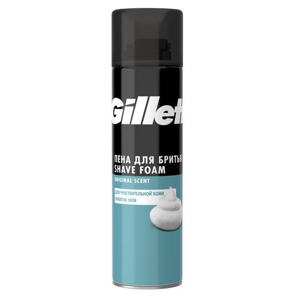 Gillette Средство для бритья, пена, 200 мл - купить с доставкой по ...