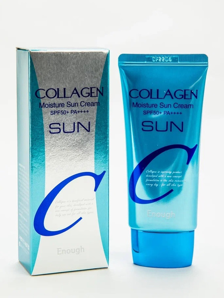 Увлажняющий солнцезащитный крем с коллагеном ENOUGH Collagen Moisture ...