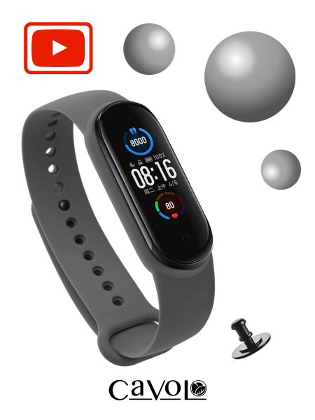 Ремешок для фитнес-браслета Xiaomi Mi Band 5 / 6 / 7 (Ксиоми Ми Банд 5 ...