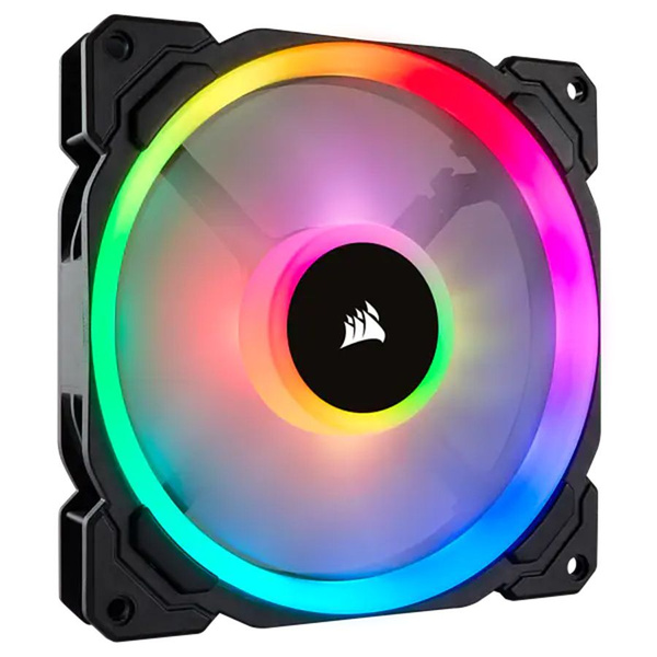 Вентилятор процессорного кулера, CORSAIR LL140, 140 мм, светодиодная ...