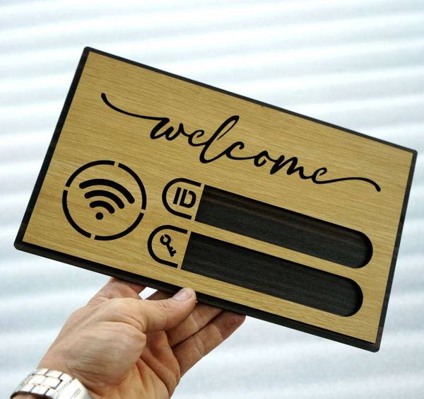 Табличка WiFi вай-фай для записи логина и пароля, 22 см - купить в ...